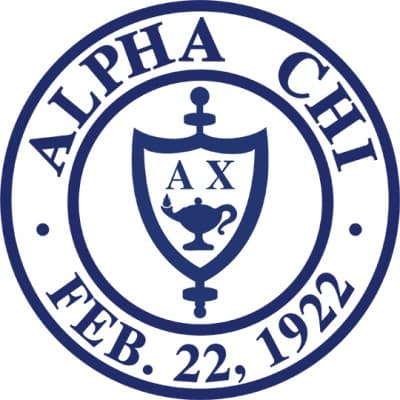 ALPHA CHI NATIONAL COLLEGE HONOR SOCIETY